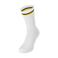 Skarpetki męskie - Borussia Dortmund BVB skarpety tenisowe - zestaw 2 szt. - białe - czarno-żółte mankiety, biały, 39-42 EU - miniaturka - grafika 1