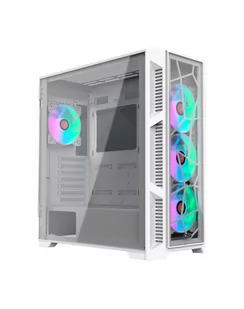 RAIJINTEK PONOS ULTRA WHITE TG4, tower case (Kolor: BIAŁY, front and side panels made of tempered glass) - Obudowy komputerowe - miniaturka - grafika 1