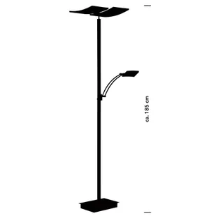 HELL Lampa stojąca LED Andy, 3-punktowa, antracyt, CCT, ściemniany - Lampy stojące - miniaturka - grafika 1
