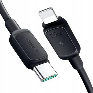 Kabel USB Joyroom Kabel Joyroom Multi-Color Series A14 USB-C / Lightning 20W 1.2 m - czarny - Kable USB - miniaturka - grafika 1