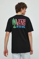 Koszulki męskie - Vans t-shirt bawełniany męski kolor czarny z nadrukiem - miniaturka - grafika 1