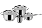 Zestawy garnków i patelni - Lagostina Zestaw Garnków Ze Stali Nierdzewnej 7-Częściowy - Idealny Do Gotowania - miniaturka - grafika 1