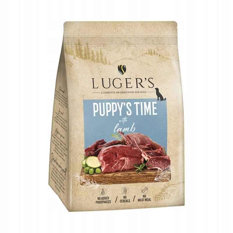Karma dla psa suszona LUGER'S Puppy's Time Jagnięcina z dorszem 3 kg