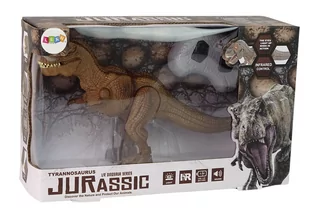 Dinozaur Zdalnie Sterowany Brąz Tyranozaur Dźwięk - Zabawki zdalnie sterowane - miniaturka - grafika 4