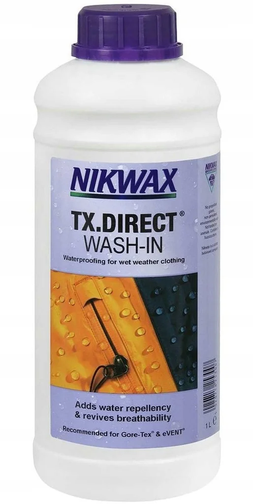 IMPREGNAT NIKWAX TX.DIRECT WASH-IN DO PRANIA ODZIEŻY PRZECIWDESZCZOWEJ 1 l