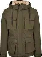 Kurtki męskie - Urban Classics Kurtka męska Field Jacket kurtka zimowa, zielony (Dark-olive 00551), S - miniaturka - grafika 1