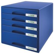 Pudła i kartony archiwizacyjne - Leitz Pojemnik Plus z 5 szufladami niebieski 52110035 - miniaturka - grafika 1