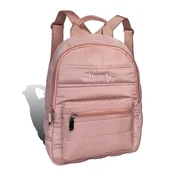 Plecaki - Bench antyczny różowy plecak miejski z poliestru pikowany plecak damski 23x29x13 plecak damski D2ORI311A - miniaturka - grafika 1