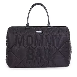 Childhome Torba Mommy Bag pikowana czarna - Torby i organizery dla mam - miniaturka - grafika 1