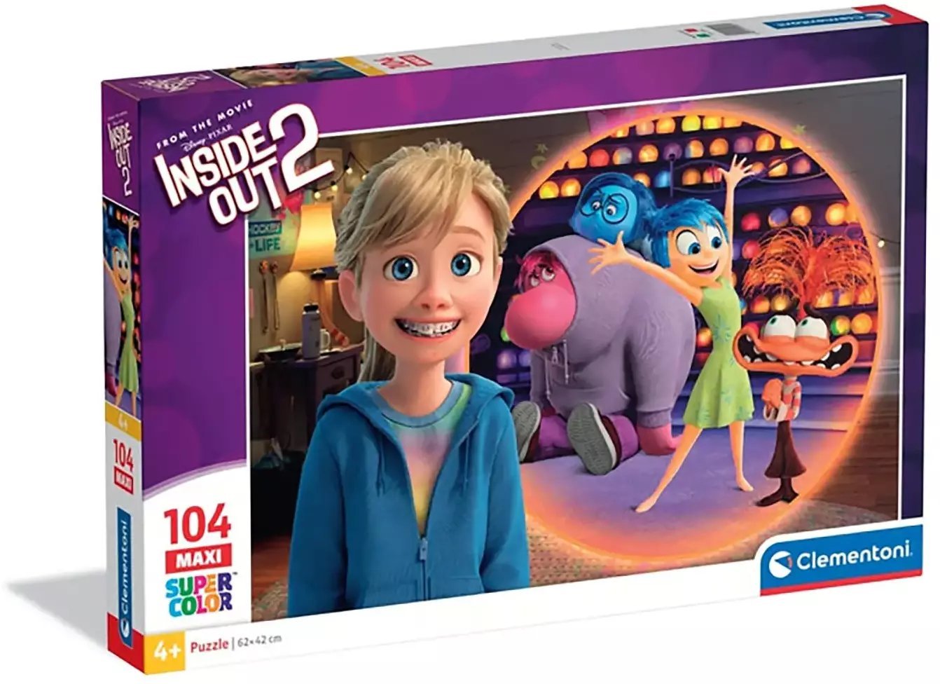 CLE puzzle 104 maxi SuperKolor Inside Out 2 25069
