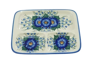 Ceramiczny talerz dzielony Ceramika Bolesławiec - Dekoratorstwo - miniaturka - grafika 1