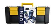 Zestawy kosmetyków męskich - Nivea Men Zestaw 4 produktów Tech Master Skrzynka narzędziowa ( pianka do golenia + balsam po goleniu + żel pod prysznic + rollon ) - miniaturka - grafika 1