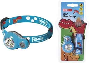 ﻿Latarka Czołowa Emos DINO Niebieska - Latarki - miniaturka - grafika 1