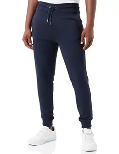 Spodenki męskie - BOSS Męskie spodnie do biegania Sefadelong Relaxed-Fit z bawełny o strukturze French Terry, Dark Blue404, XS - grafika 1