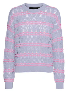 Vero Moda Sweter w kolorze błękitno-różowym - Swetry damskie - miniaturka - grafika 1