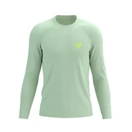 Koszulki sportowe męskie - COMPRESSPORT Koszulka biegowa z długim rękawem PERFORMANCE LS T-SHIRT ice flow - miniaturka - grafika 1