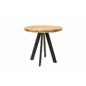 Stoły - Invicta Interior Stół iron craft 80 cm okrągły mango 39400 - miniaturka - grafika 1
