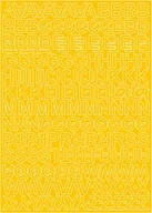 Zestawy piśmiennicze - Litery Samoprzylepne 2Cm Żółte Mat Arkusz 225 Znaków - miniaturka - grafika 1