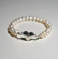 Bransoletki - Bransoletka Perły Naturalne „Serce” 6mm - Crystals Break - miniaturka - grafika 1