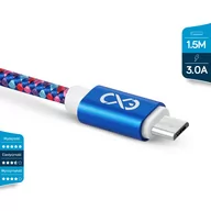 Kable USB - eXc mobile Kabel USB ze złączem micro usb DIAMOND 1,5m niebiesko-kolorowy 1szt. /XM-000233/ PB1257-1 MIX - miniaturka - grafika 1