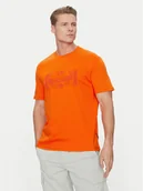 Koszulki męskie - Napapijri T-Shirt S-Vanni NP0A4IEA Pomarańczowy Regular Fit - miniaturka - grafika 1