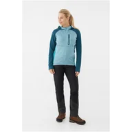 Bluzy damskie - Bluza trekkingowa damska VIKING Delmore turkusowa - miniaturka - grafika 1