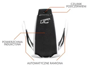 Uchwyt Do Samochodu Ładowarka Indukcyjna Automat - Uchwyty samochodowe do telefonów - miniaturka - grafika 2