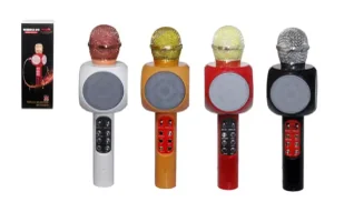 Mikrofon bluetooth światło i dźwięk MIX - SWEDE - Zabawki interaktywne dla dzieci - miniaturka - grafika 1