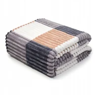 Koce - LOZKOHOLICY.PL Sp.z o.o. Sp. K. Koc 200 x 220 Mikrofibra Tłoczony Ardea Pasy 27 1228101 - miniaturka - grafika 1