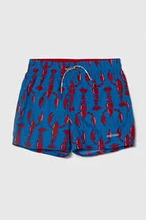 Spodnie i spodenki dla chłopców - Pepe Jeans szorty kąpielowe dziecięce LOBSTER SWIMSHORT kolor czerwony - grafika 1