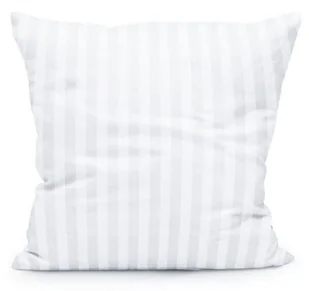 Poszewka adamaszkowa 70x80 Tivoli biała paski 1 cm na zakład 20cm 140 g/m2 satynowo atłasowa - Pościel - miniaturka - grafika 1