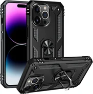 Etui i futerały do telefonów - Etui na telefon komórkowy Armor Shield do Apple iPhone 15 Pro Max Ultra Hybrid Case, czarne - miniaturka - grafika 1