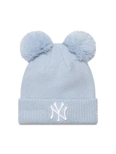 New Era Czapka Child Double Pom Se 60565307 Błękitny - Czapki dla dzieci - miniaturka - grafika 1
