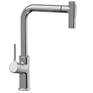 Baterie kuchenne - Bateria kuchenna Invena Feres z wyciąganą 2f wylew typu l, chrom - miniaturka - grafika 1