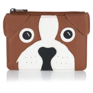 Portfele - Portfel na bilon i karty Maksio Yoshi Y1321 - brązowy - miniaturka - grafika 1