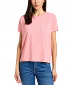 Koszulki i topy damskie - T-shirt Lee POCKET TEE 112355094 Cassie Pink XS - miniaturka - grafika 1