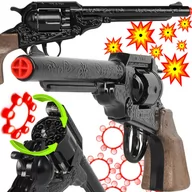 Zabawki militarne - GONHER Hiszpański Metalowy Rewolwer Pistolet Na Kapiszony 8-Strzałowy - miniaturka - grafika 1