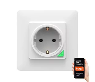 POLUX Gniazdo śćienne Wi-Fi SMART TUYA 315939 POLUX/SANICO 315939 - Systemy inteligentnych domów - miniaturka - grafika 2