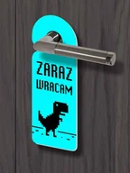 Akcesoria do drzwi - Zawieszka na klamkę - ZARAZ WRACAM - miniaturka - grafika 1