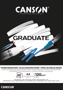 Blok rysunkowy, Canson Graduate, A3, czarny - Podobrazia, bloki, papiery - miniaturka - grafika 1