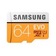 Karty pamięci - Samsung EVO 64GB MicroSD MB-MP64HA UHS-I + Adapter (MB-MP64HA EU) - miniaturka - grafika 1