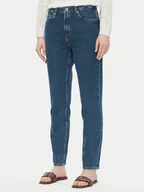 Spodnie damskie - Pepe Jeans Jeansy PL204591 Niebieski Tapered Fit - miniaturka - grafika 1