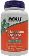 Witaminy i minerały - NOW Foods - Cytrynian Potasu, Potassium Citrate, 99 mg, 180 kapsułek - miniaturka - grafika 1