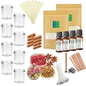 Świece - MEGA Zestaw do robienia dużych świec z wosku sojowego 8x350 ml - miniaturka - grafika 1