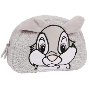 Tuptuś Bambi Disney Szara kosmetyczka podróżna, sherpa 22x15x6cm - Kosmetyczki, organizery i kuferki - miniaturka - grafika 1