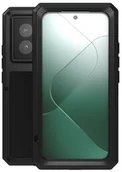 Etui i futerały do telefonów - LOVE MEI Etui Pancerne + szkło Powerful do Xiaomi 14, czarne - miniaturka - grafika 1