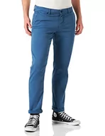 Spodnie męskie - Camel Active Klasyczne Spodnie Męskie O Regularnym Kroju Houston Chino, Niebieski, 33W / 30L - miniaturka - grafika 1