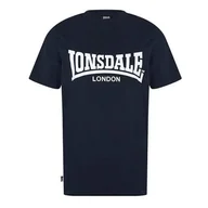 Koszulki męskie - Lonsdale Essentials koszulka granatowa męska z logo, Rozmiar XXL - miniaturka - grafika 1