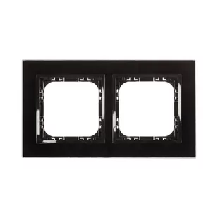 Ospel Impresja szkło czarne ramka R-2YGC/32/25 R-2YGC/32/25 - Klawisze i ramki - miniaturka - grafika 1