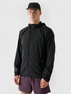 Kurtki męskie - Męska kurtka do biegania Ultralight 4F 4FWAW24TTJAM553 - czarna - miniaturka - grafika 1